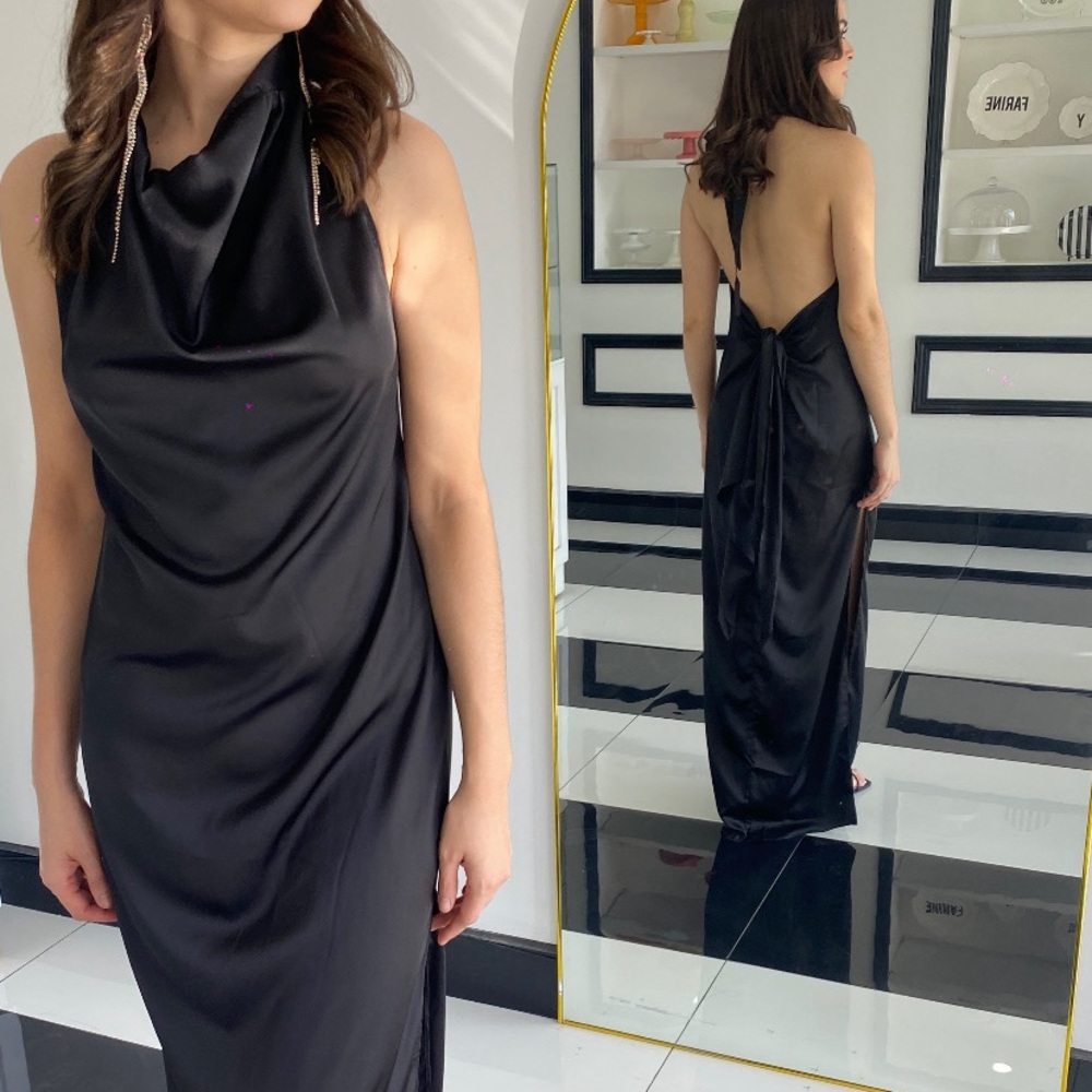 Open back dress